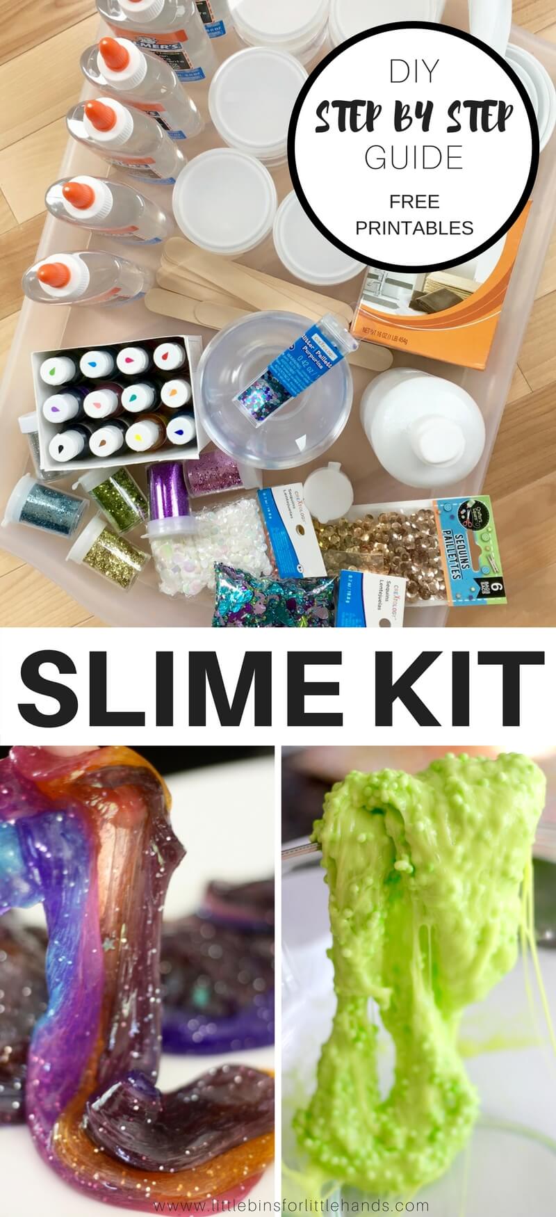 How To Make Your Own Slime Kit - Little Bins for Little Hands
